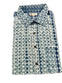 Cotton short sleeve Shibori Shirt -Teal