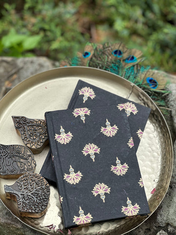 Hand Made Paper Journal Black