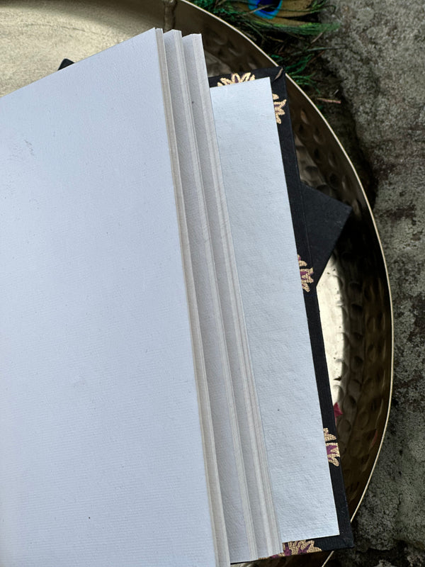 Hand Made Paper Journal Black