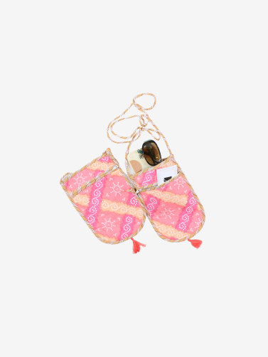 Mobile Sling Bag- Cotton Hand-blocked