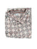 Folded handblock print shirt in beige with block small flowers