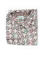 Cotton short sleeve hand block shirt-Beige Floral Print