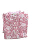 Pastel Pink Cotton Block Print Pintuck Top
