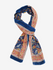 Handmade Block Print Sarong/Scarf in Royal Blue