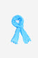 Hand Loomed Cotton Tassel Scarf  Blue