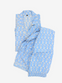 Cotton Pajamas-Blue Floral Print