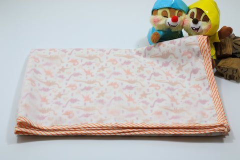 Hand block Dinosaur Print Baby Blanket in Cotton