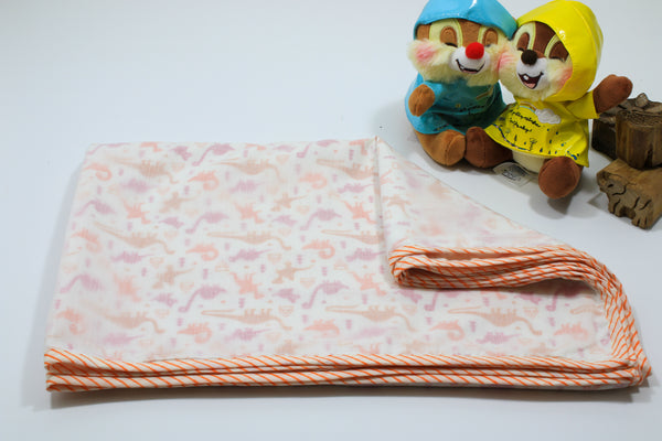 Hand block Dinosaur Print Baby Blanket in Cotton