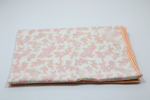 Hand block Fish Print Baby Blanket in Cotton