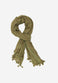 Handloomed Cotton Green pompom Scarf