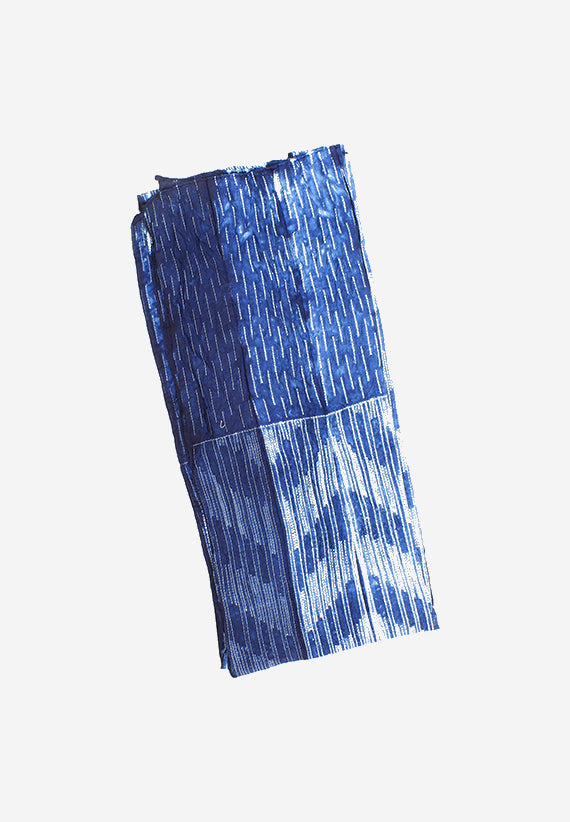 Silk Shibori  Indigo Tale