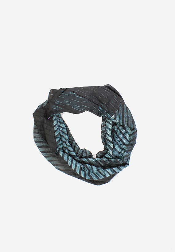 Silk Shibori Mystic-blue