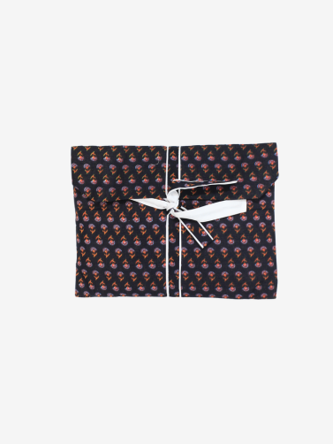 Cotton Pajamas-Black Floral Print