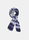 Silk Hand made Shibori Scarf Violet