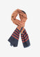Handmade Silk Block Print Natural Dyes Red Scarf
