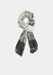 Shibori handmade Silk Grey Scarf