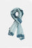 Sea blue Silk  Shibori handmade scarf