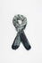 Shibori silk handmade gray and white Scarf