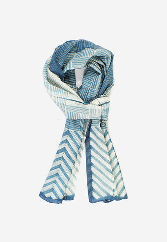 Silk Shibori Woven Tide