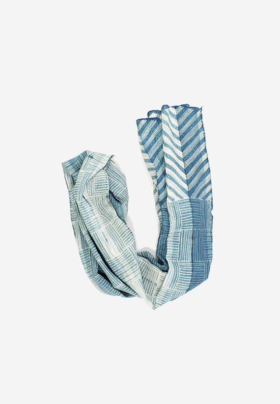 Silk Shibori Woven Tide