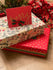 Beautiful scarf set in a gift box a silk hand-block and beige cashmere