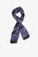 Cotton - Vibrant Indigo Hand-block scarf Floral pattern