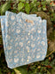 Light Blue Cotton Block Print Pintuck Top
