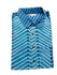 Cotton short sleeve Shibori Shirt Happy Blue