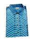 Cotton short sleeve Shibori Shirt Happy Blue