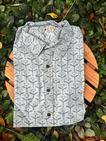 Cotton short sleeve Block Print Shirt