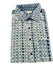 Cotton short sleeve Shibori Shirt -Teal