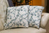 Pillow Cover - Set of two blue embroidery