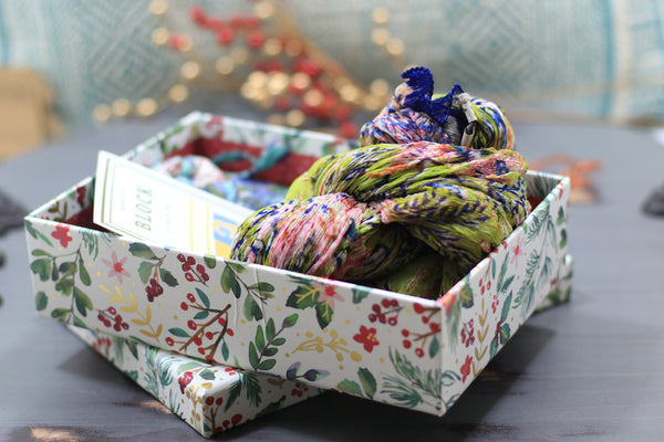 Gift set -Cotton Scarf and Cotton Pouch