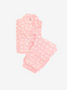 Cotton Pajamas-Pink Lotus Print