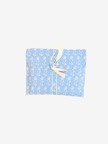 Cotton Pajamas-Blue Floral Print