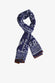 Cotton - Vibrant Indigo Hand-block scarf Floral pattern